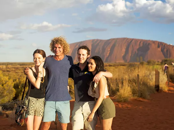 Photo Op Group Travelers Uluru Australia 0194Ausd2013a
