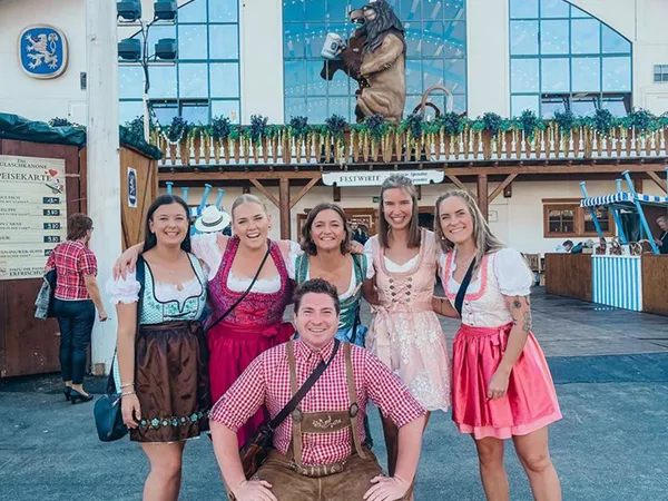 Group Of Friends Enjoying A Day Out Germany