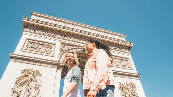 The Arc De Triomphe in Paris, France