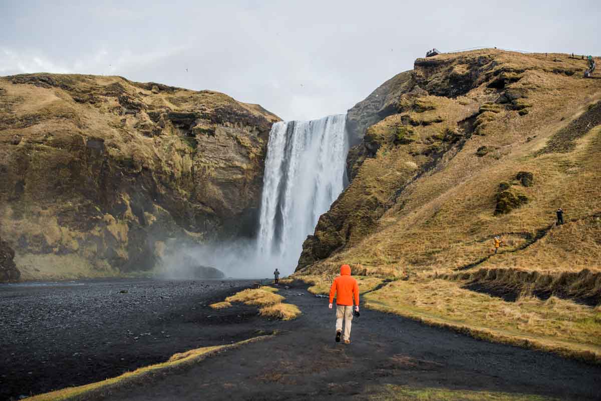 Traveler Walking Iceland