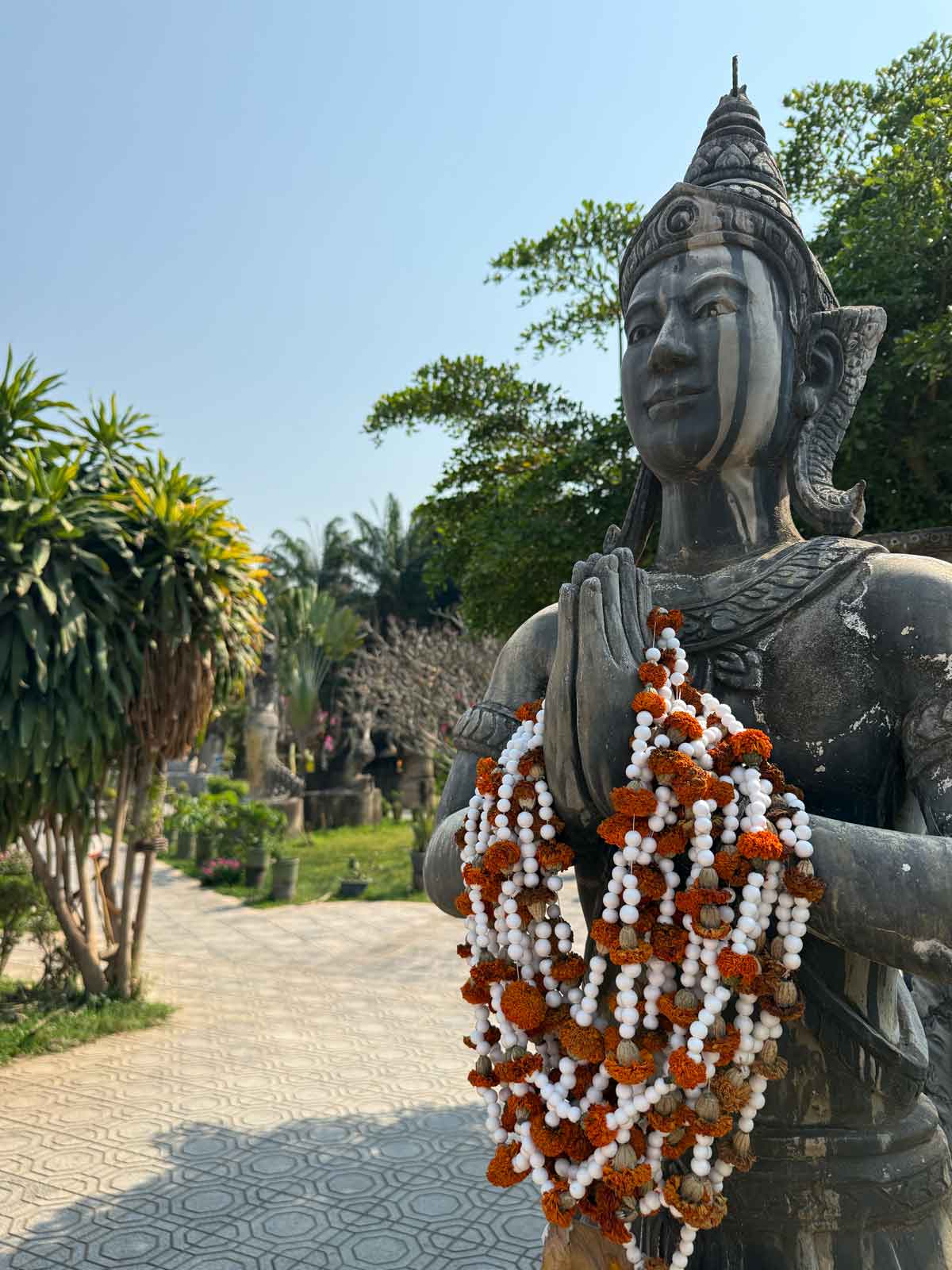 Statue In Buddha Park Laos