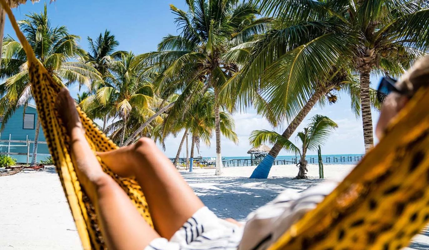 Relaxing In Hammock In Belize