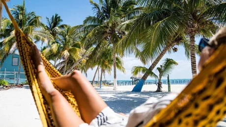 Relaxing In Hammock In Belize