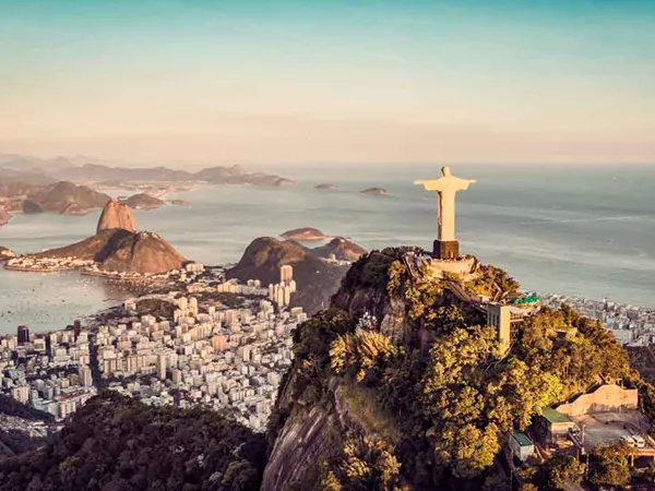 Aerial Panorama Of Botafogo Bay Rio De Janeiro