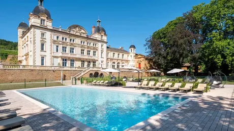 Chateau View Of Pool in France