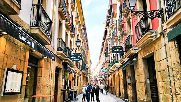The streets of San Sebastion, Spain