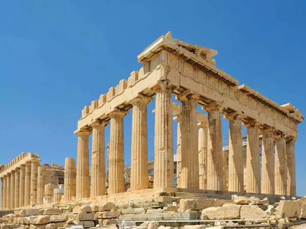 View Of Acropolis And Parthenon