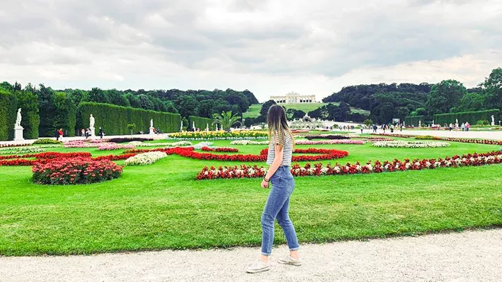 The Shonbrunner Gardens in Vienna, Austria