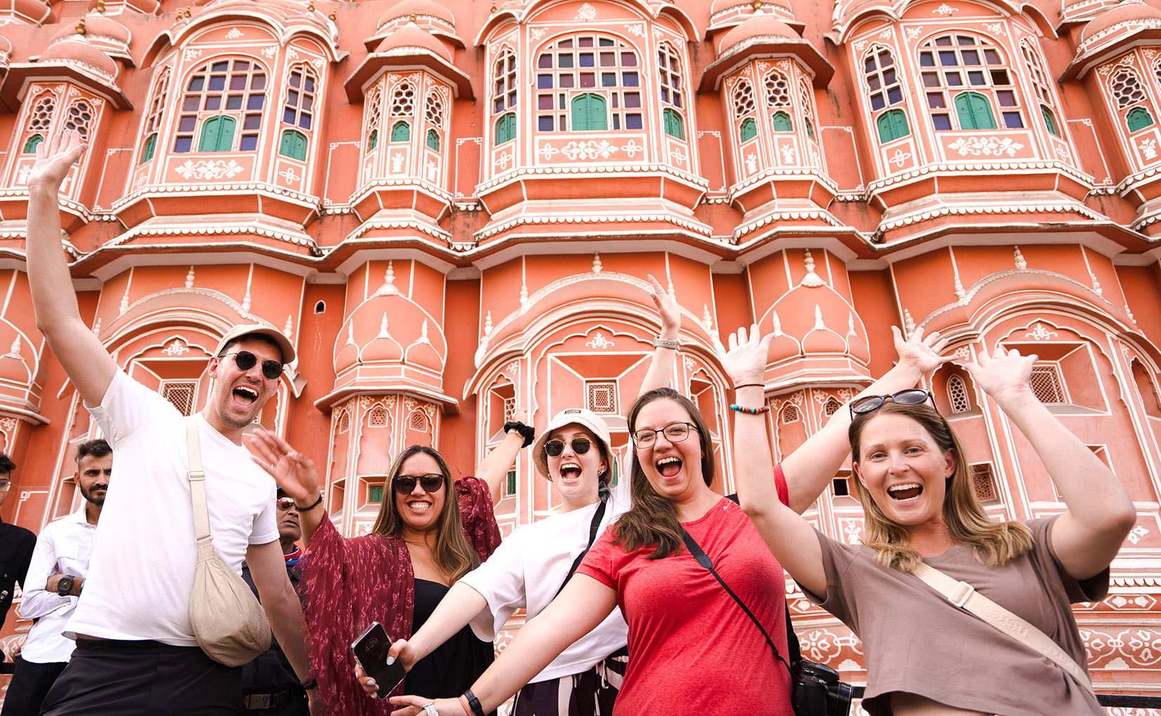 Stop for a photo at Hawa Mahal