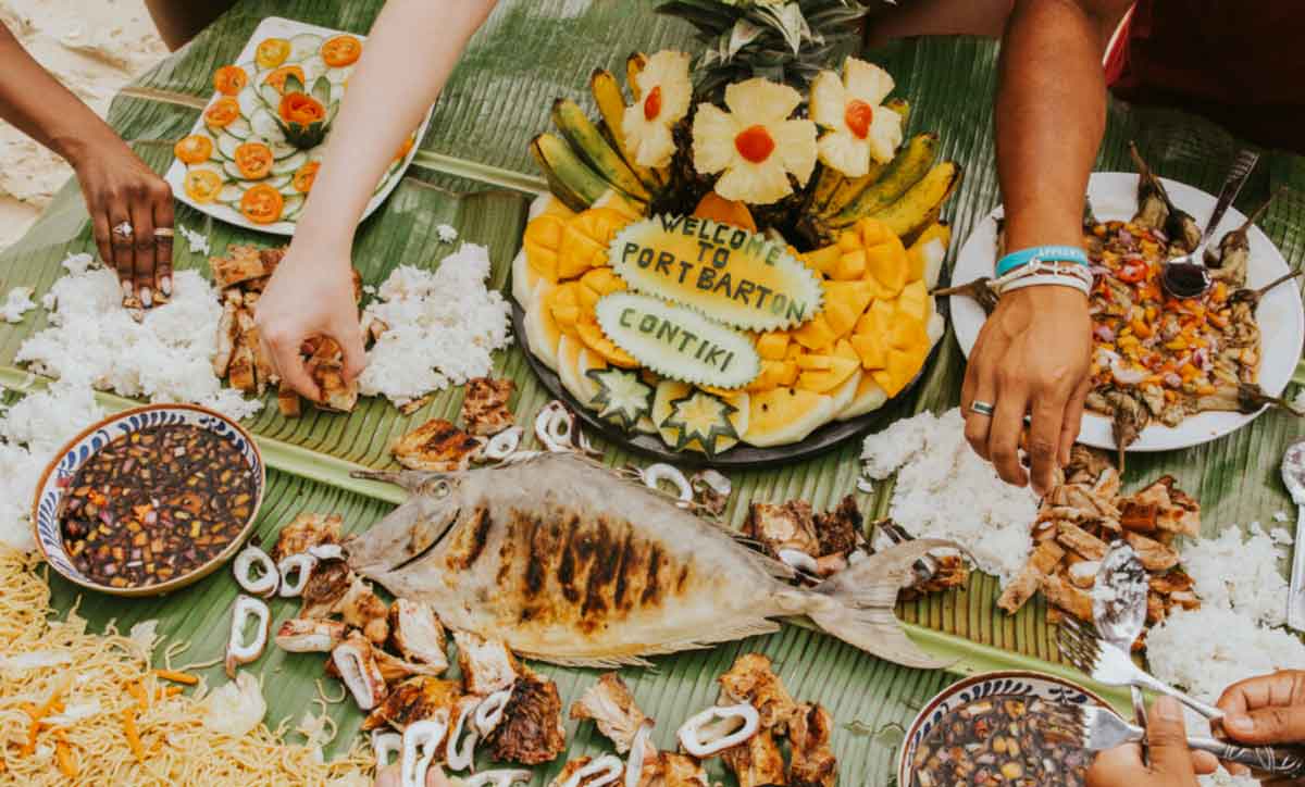 Variety Of Traditional Food