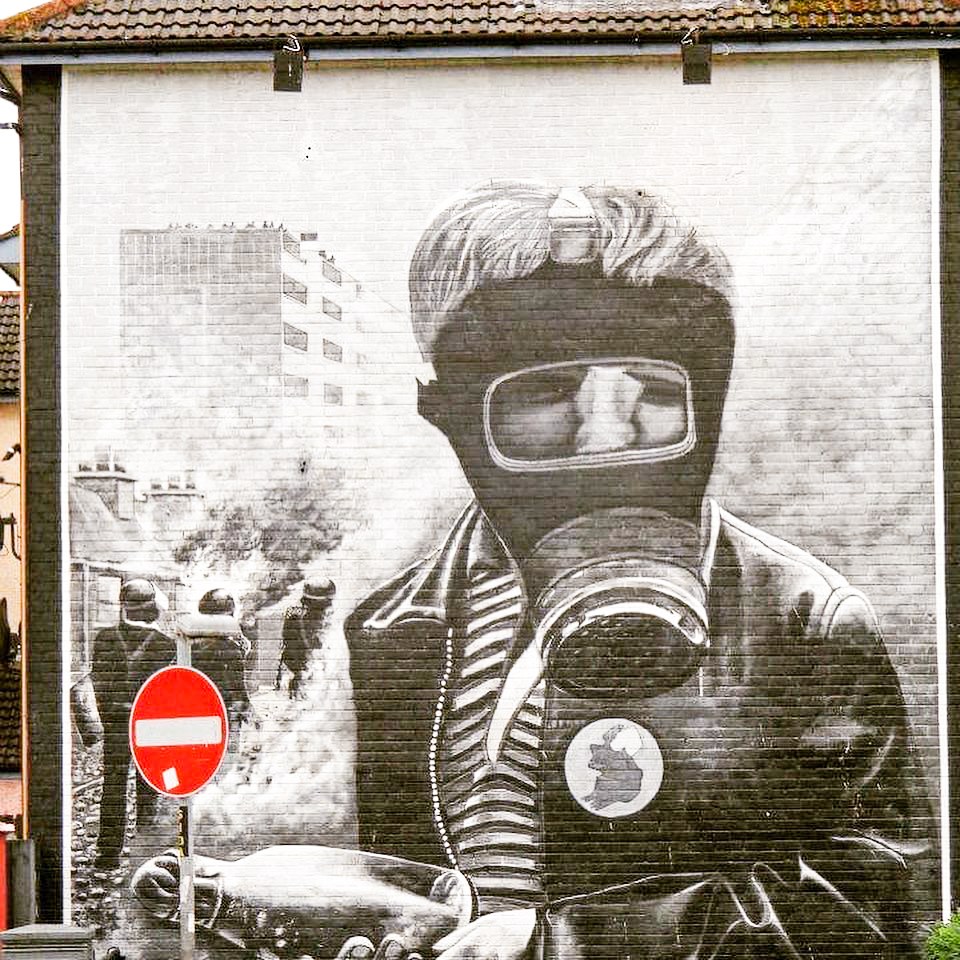 A mural in Londonderry, Northern Ireland