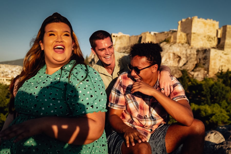 Contiki travellers in Athens Greece