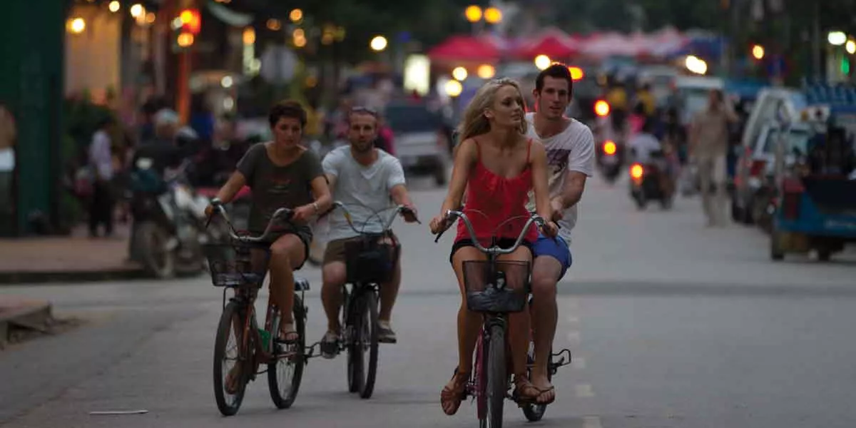 Cycling Tourists Laos