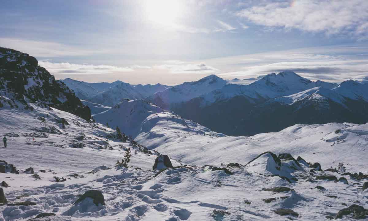 Scenic Views Of Ski Slopes