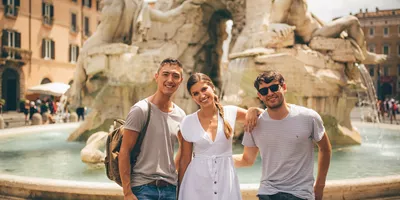 the world best tour Piazza Navona fountain in Rome, Piazza Navona fountain in Rome, Italy