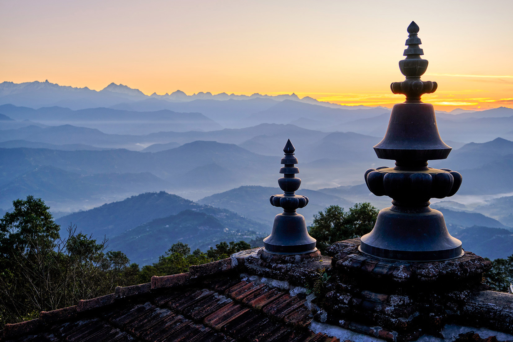 Catch the sunrise over Nagarkot