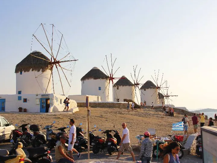 Windmills In Mykonos