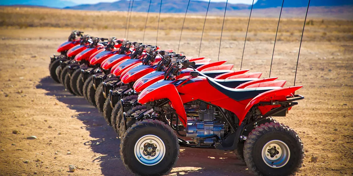 ATV Ready To Ride The Desert in USA.