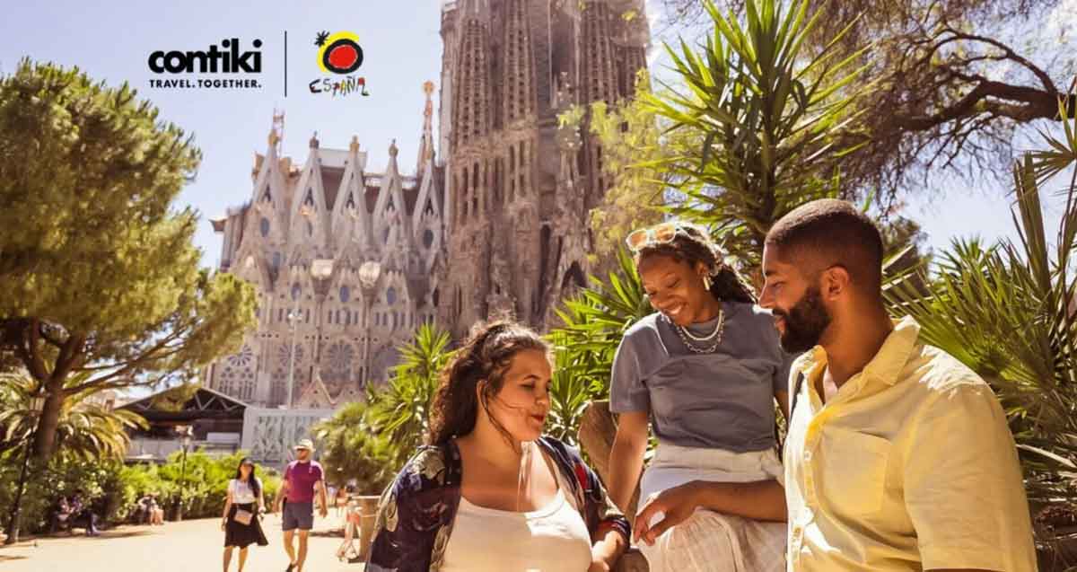 Three Young Friends Enjoying A Sunny Day