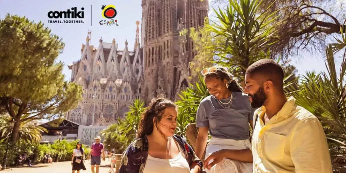 Three Young Friends Enjoying A Sunny Day
