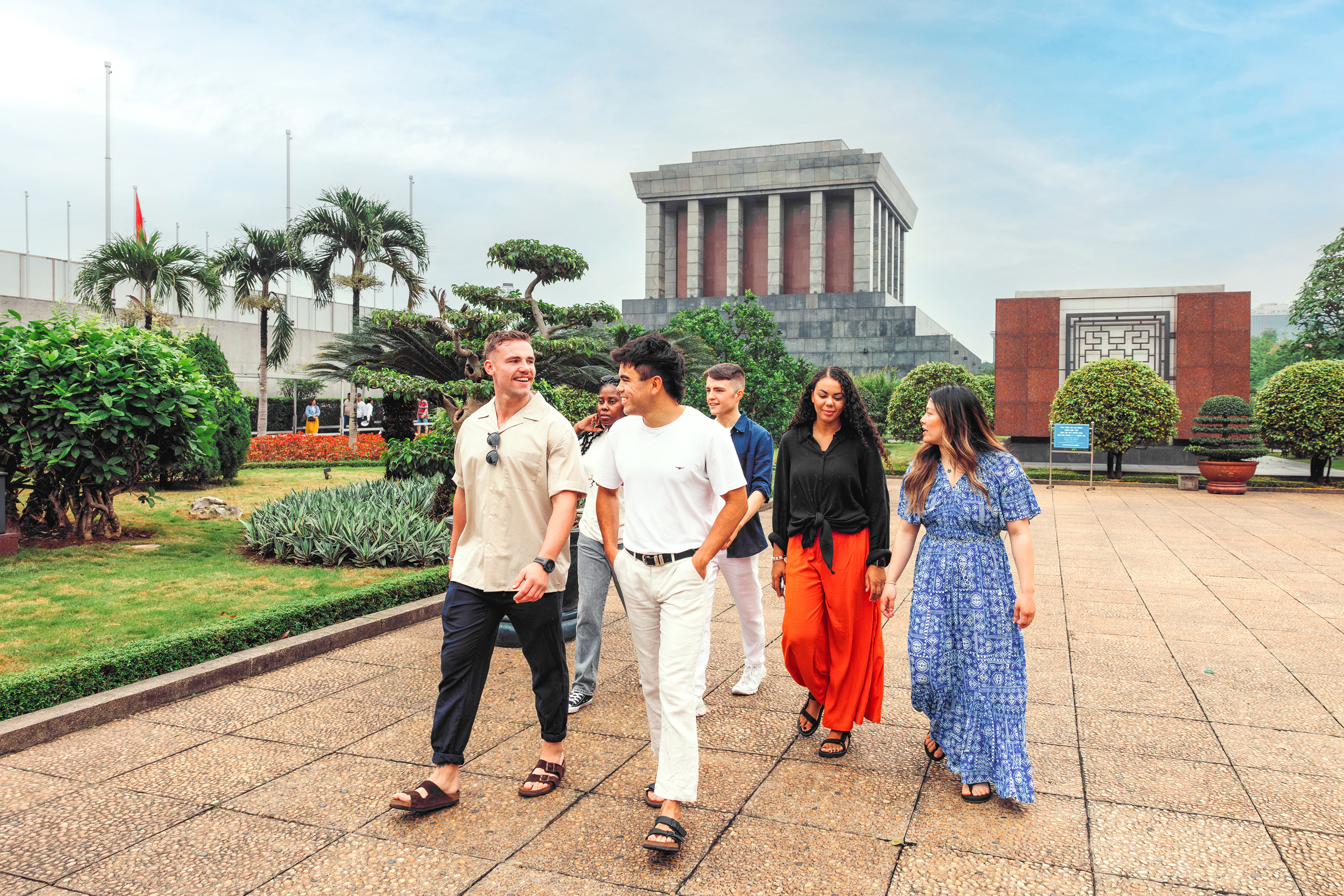 See the Ho Chi Minh Mausoleum