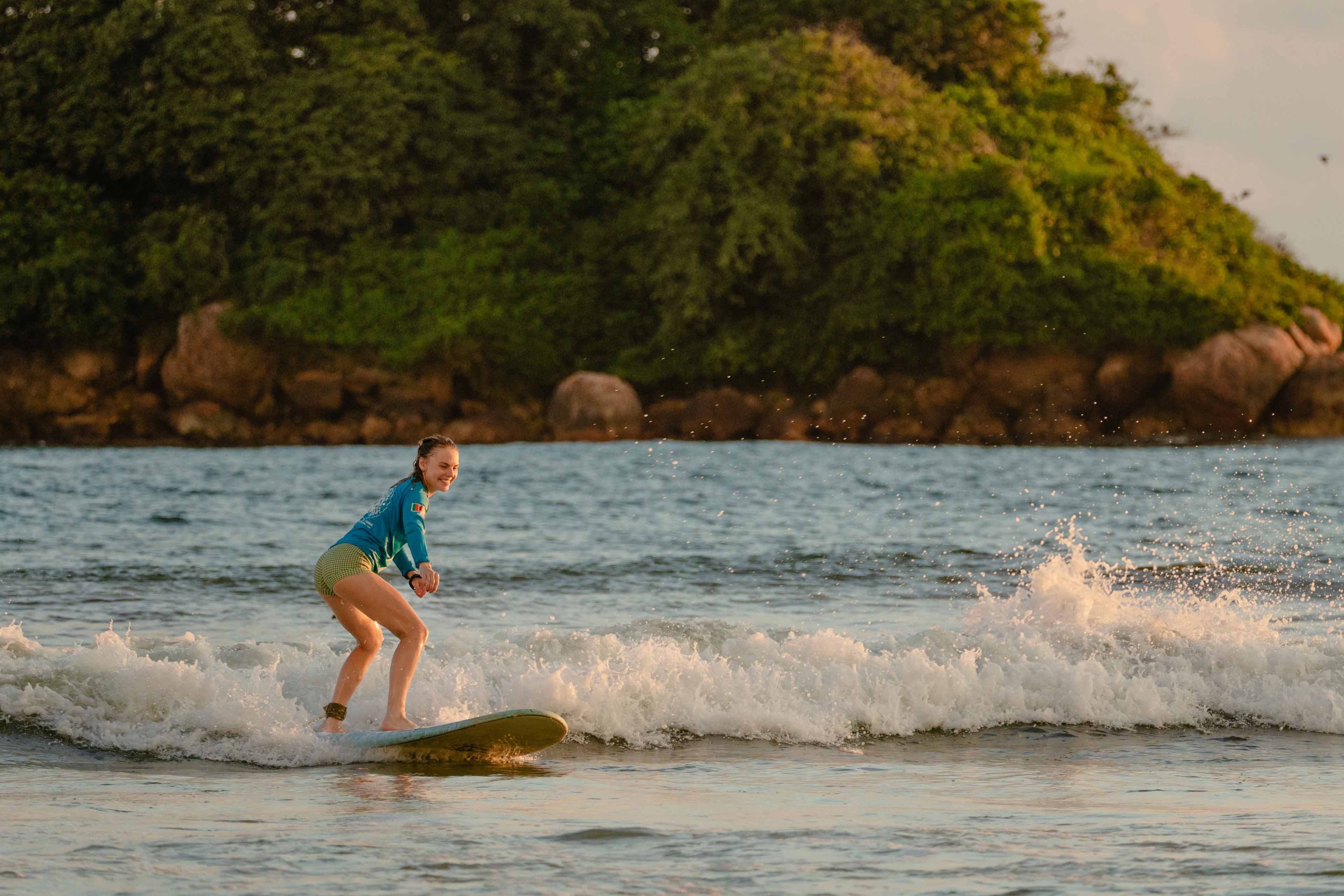 Deals Banner Woman Surfing In Weligama Ahangama Sri Lanka