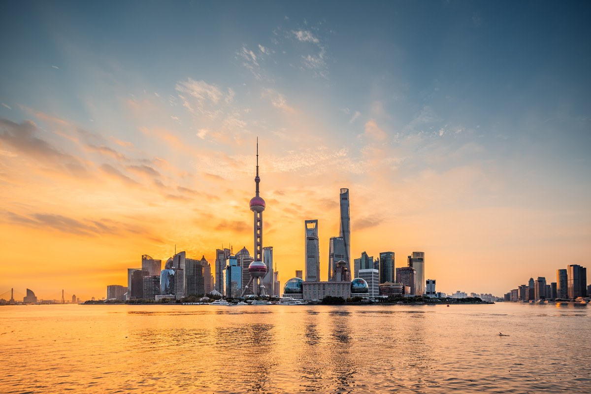 Panoramic Skyline Of Shanghai
