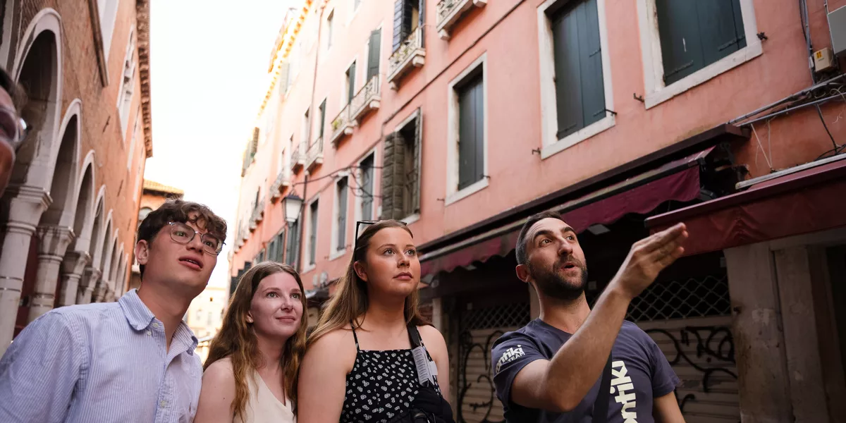 Group Walking Around Italy