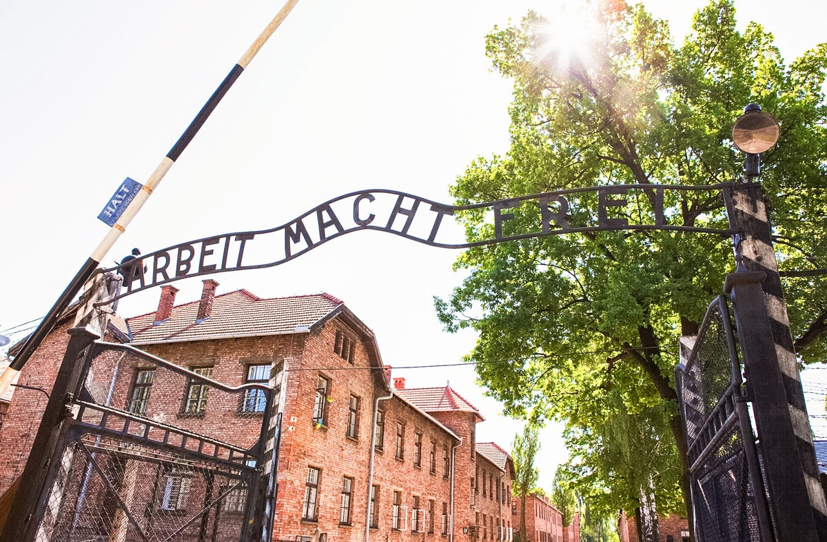 Frei Gate At Auschwitz, in Poland