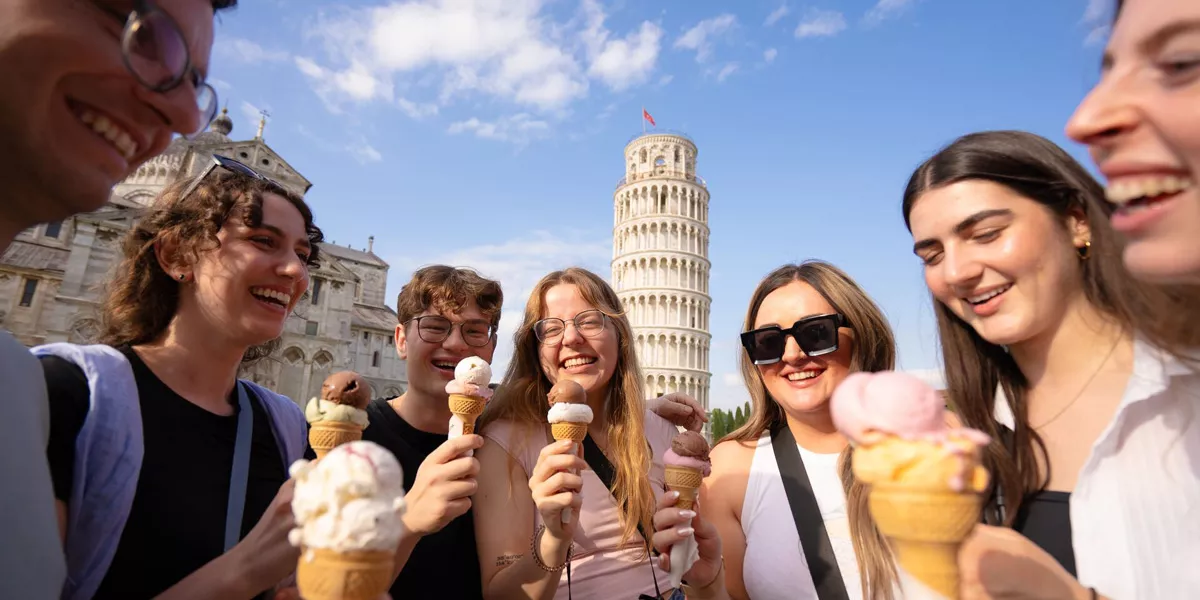 Group Of Freinds Enjoying Icecream
