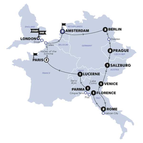 Europe Multi Country Tours & Trips 2025 / 2026 Contiki US