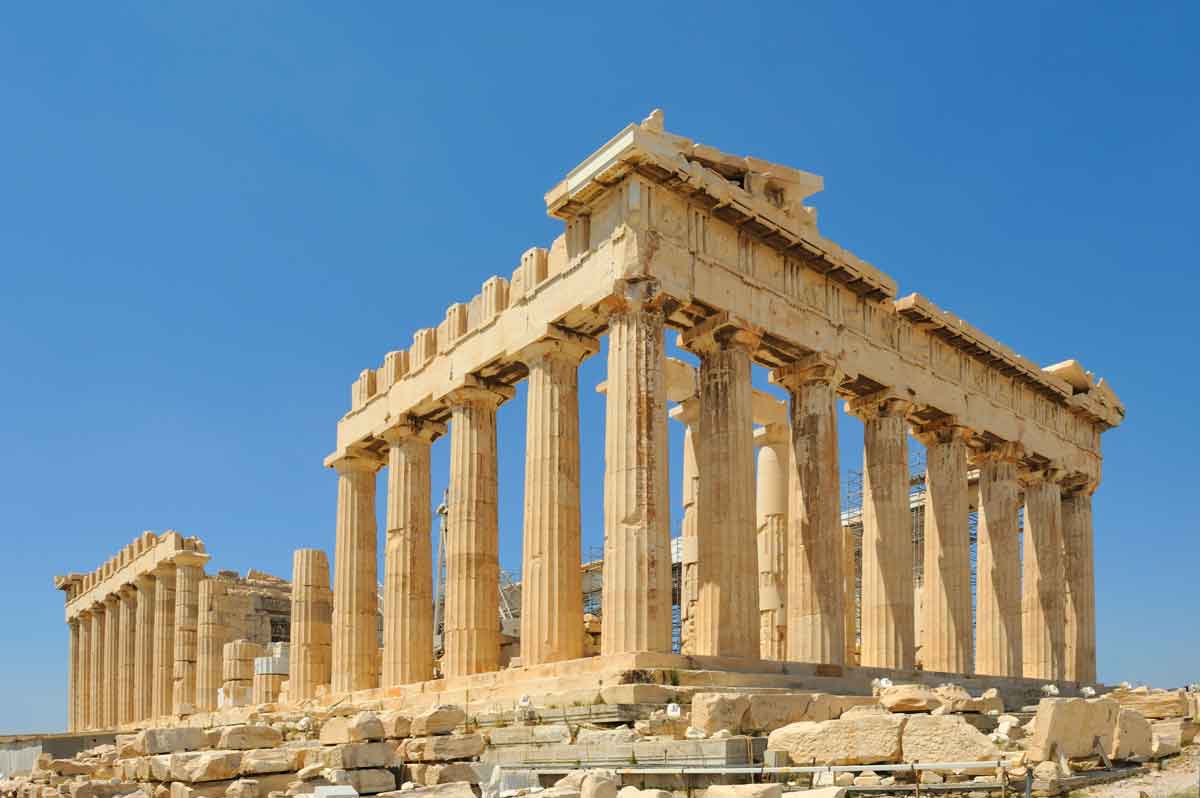View Of Acropolis And Parthenon