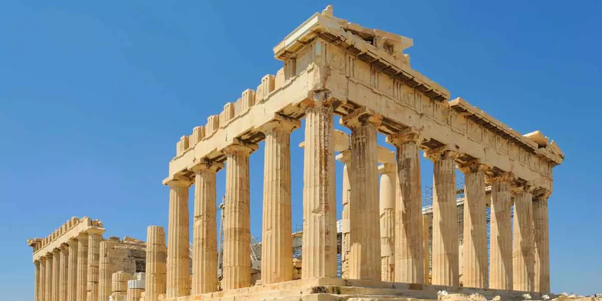 View Of Acropolis And Parthenon