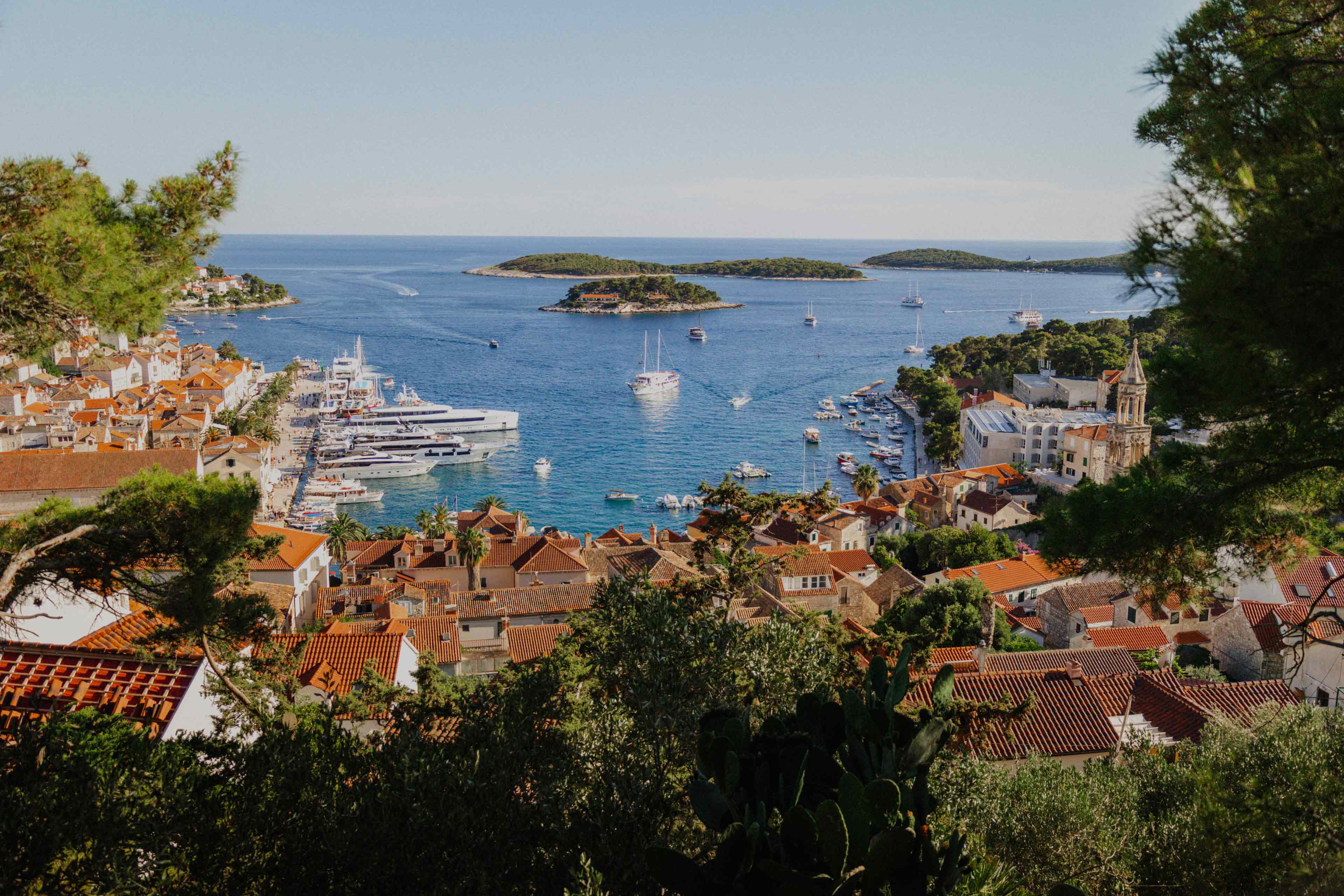 View Over Hvar Town Croatia