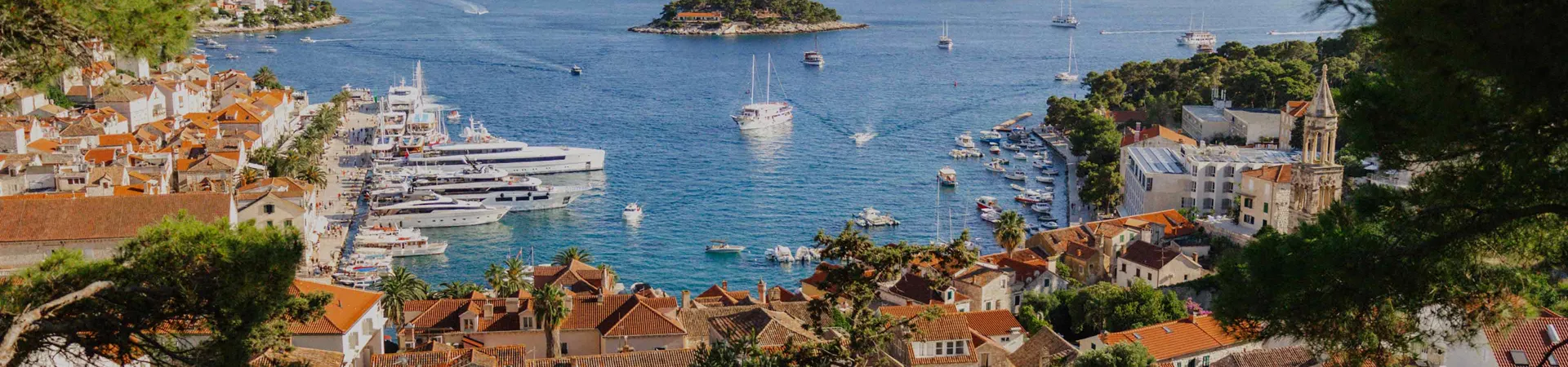 View Over Hvar Town Croatia