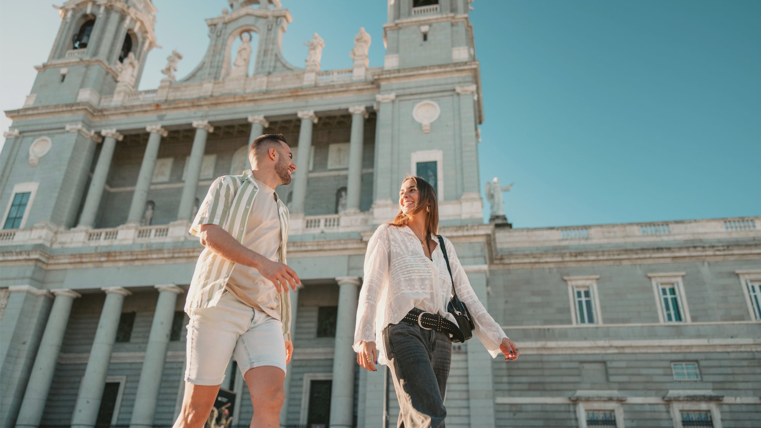 Travellers exploring the Royal Palace of Madrid on Contiki's Lisbon to Madrid Tour in Spain