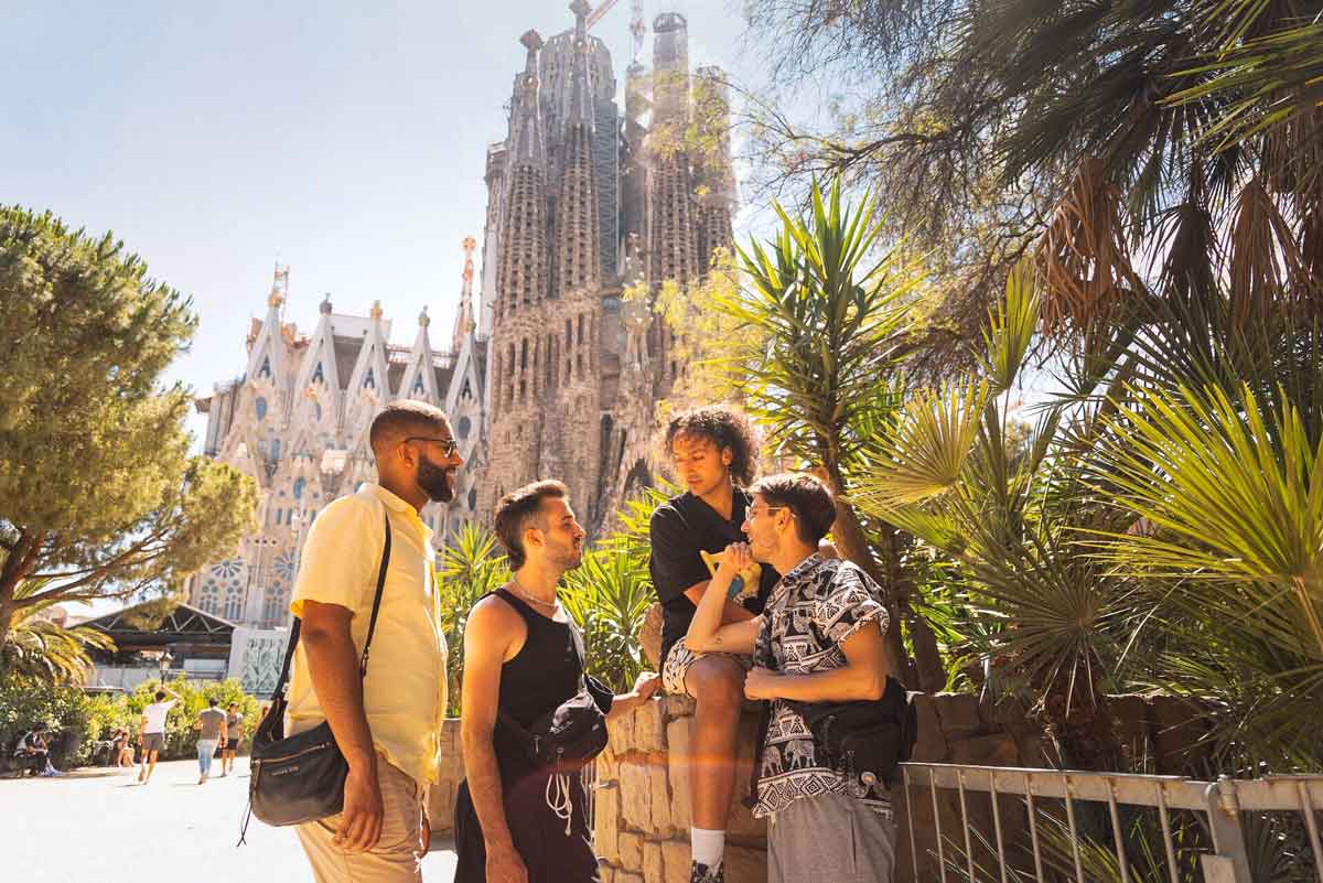 Young People Enjoying A Sunny Day