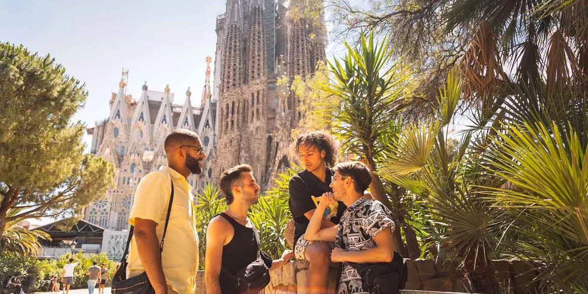 Young People Enjoying A Sunny Day