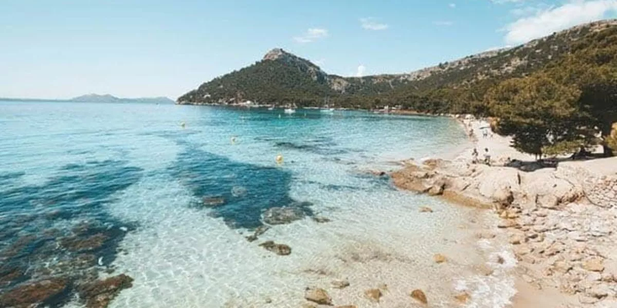 Idillic beach and clear sea and sky in Europe
