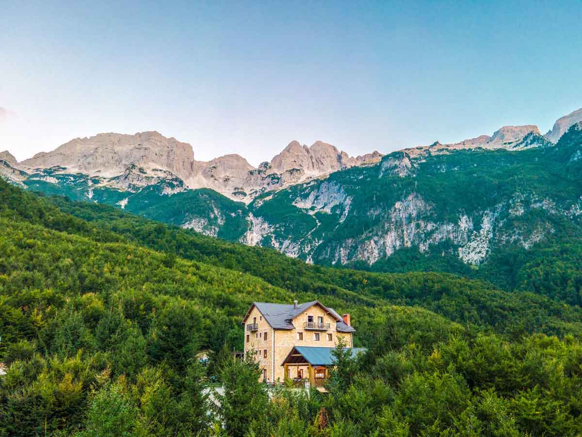 House in the mountains in Albania