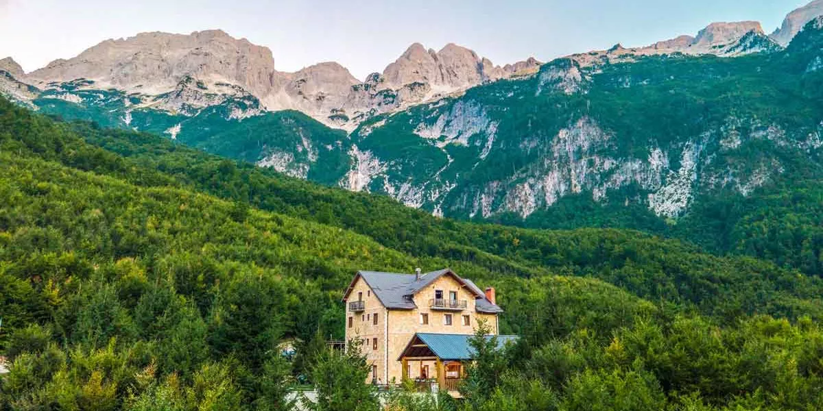 House in the mountains in Albania