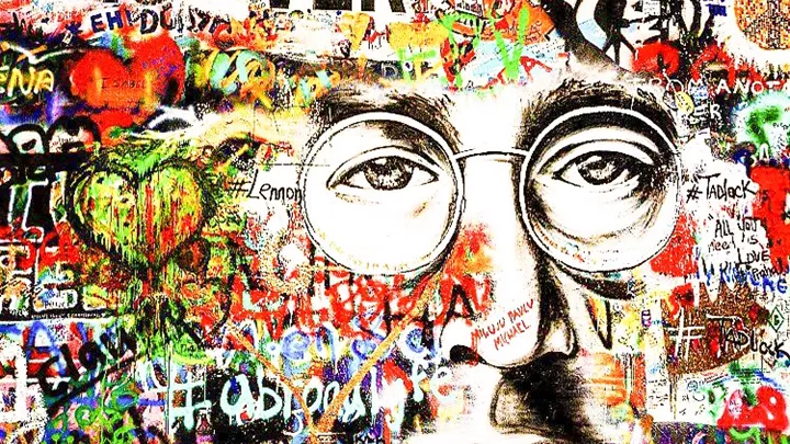 The John Lennon wall in Prague, Czech Republic