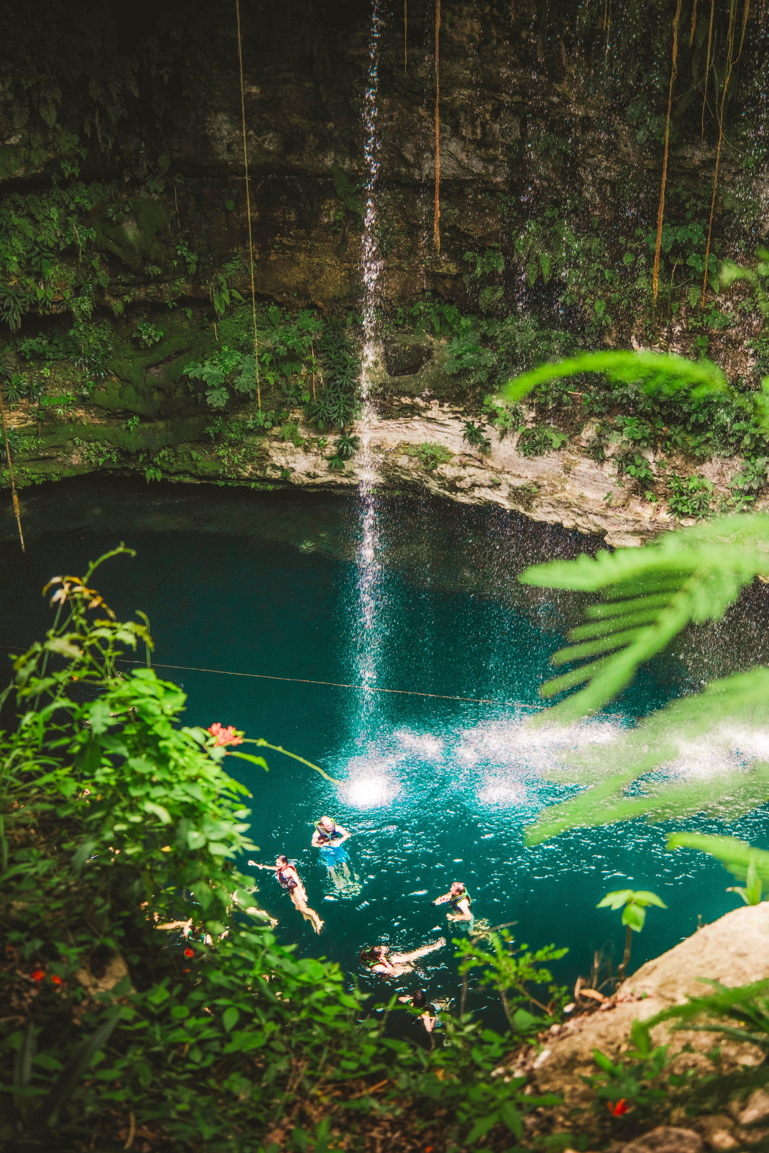  Swim in a cenote at Chichen Itza