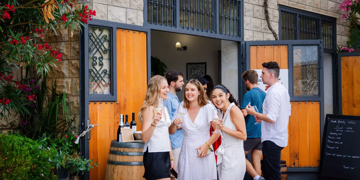 Friends Enjoying Some Wine Tasting