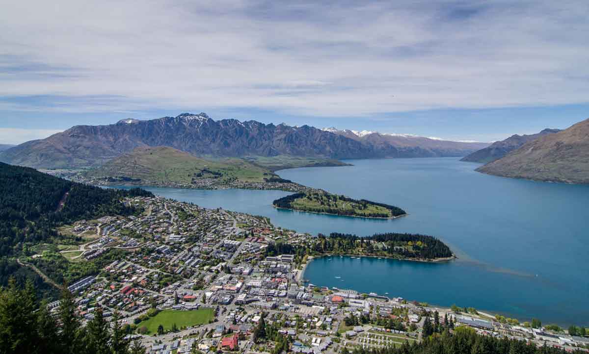 Queenstown Scenic Aerial Image New Zealand