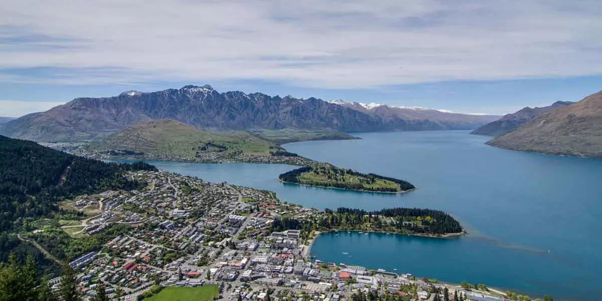 Queenstown Scenic Aerial Image New Zealand