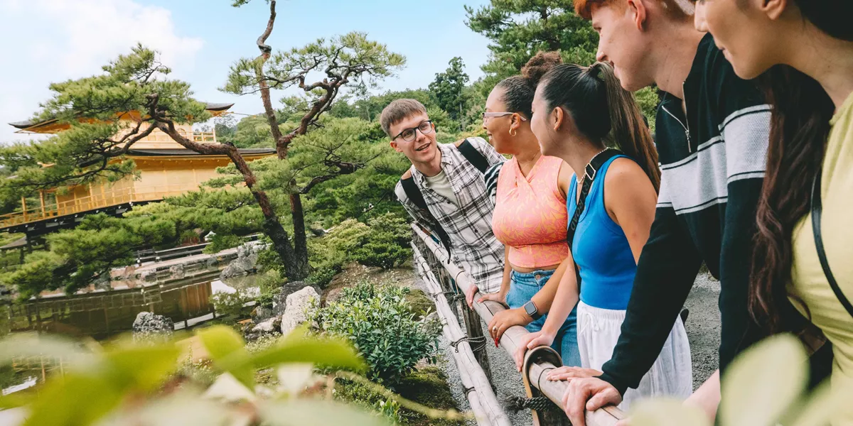 Small Group Looking At Garden