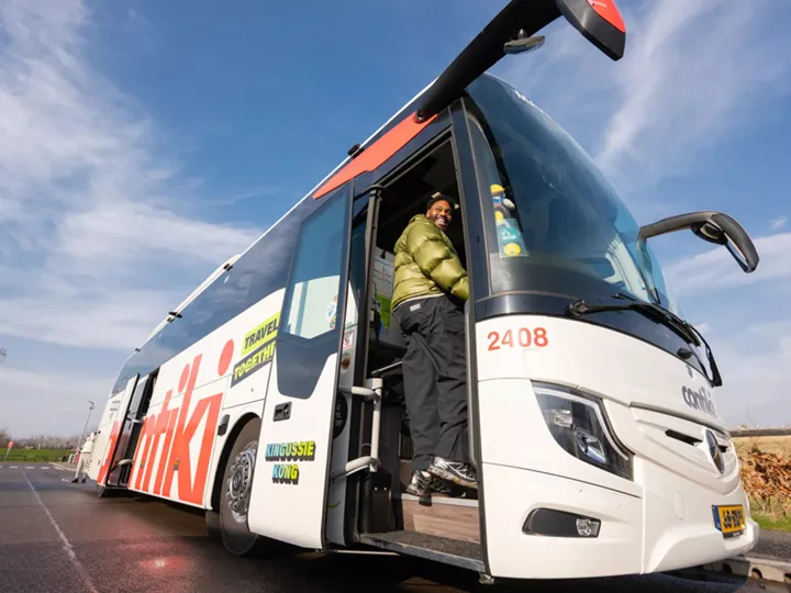 Boarding A Contiki Coach