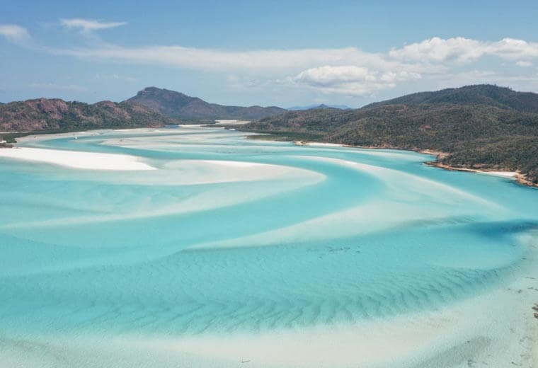 Whitehaven beach in Australia