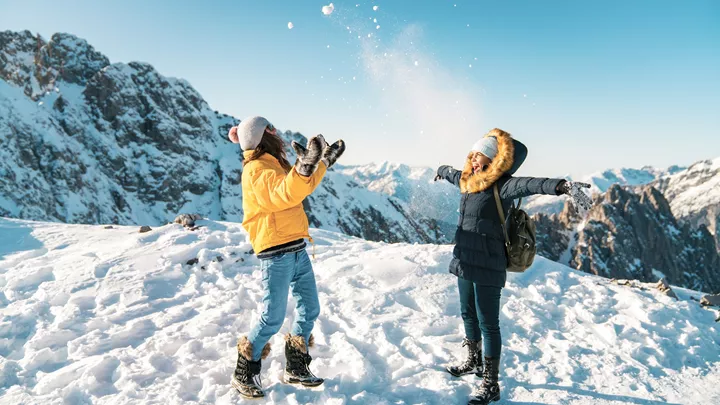 Top of the Mountain in the Swiss Alps, Switzerland